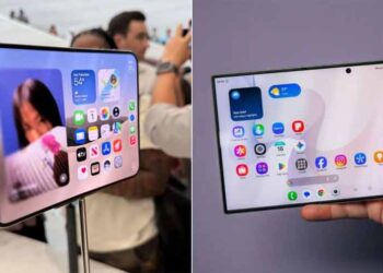 Apple iPhone Duo compared with Samsung Galaxy Z Fold 8 foldable smartphones.