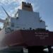 Qatari LNG carrier carrying natural gas to Pakistan through the Strait of Hormuz.