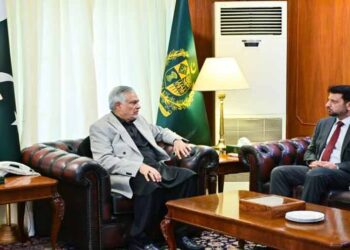 Ishaq Dar meeting Ambassador-designate Ali Asad Gilani to discuss Pakistan-China relations.
