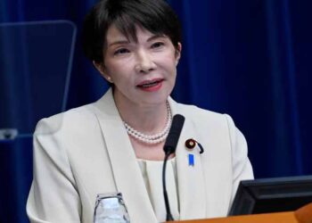 Japanese Prime Minister Sanae Takaichi during a cabinet reshuffle in Tokyo.