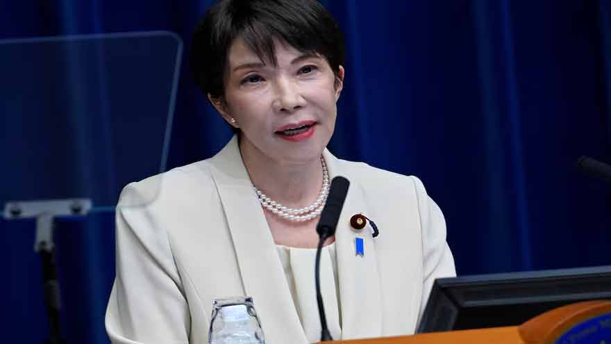 Japanese Prime Minister Sanae Takaichi during a cabinet reshuffle in Tokyo.