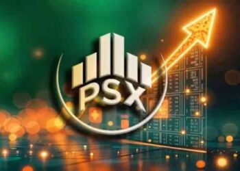 Pakistan Stock Exchange KSE-100 Index rises during Friday trading.