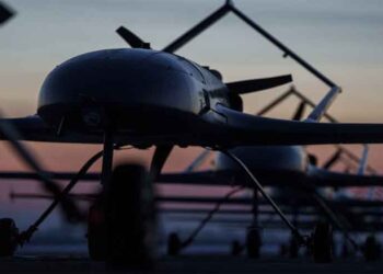 Smoke rises after a reported Ukrainian drone attack on Moscow during Russia’s parliamentary elections.