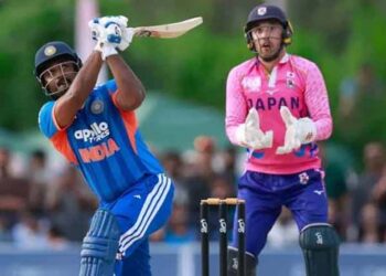 India cricket team celebrates two-run win over Japan in T20I