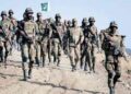 Security forces conduct a counterterrorism operation in Turbat district of Balochistan