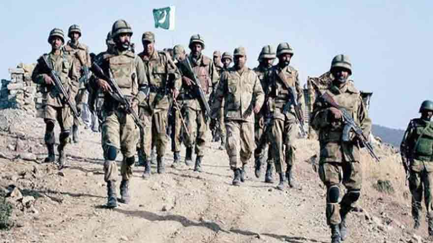 Security forces conduct a counterterrorism operation in Turbat district of Balochistan
