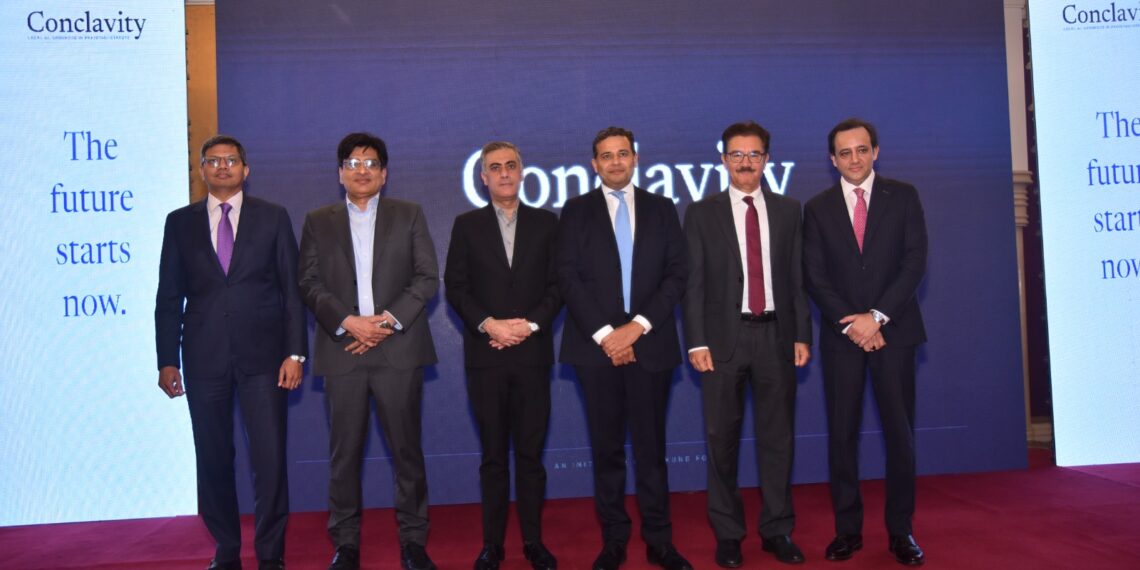Rabel Akhund at the launch of Conclavity legal AI platform in Karachi