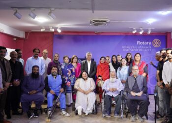 Participants at the Voices Behind the Bars vocational training and rehabilitation showcase in Karachi