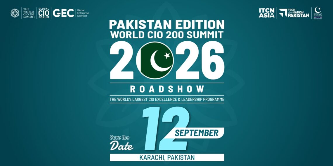 Technology and cybersecurity leaders attending the World CIO 200 Summit in Karachi