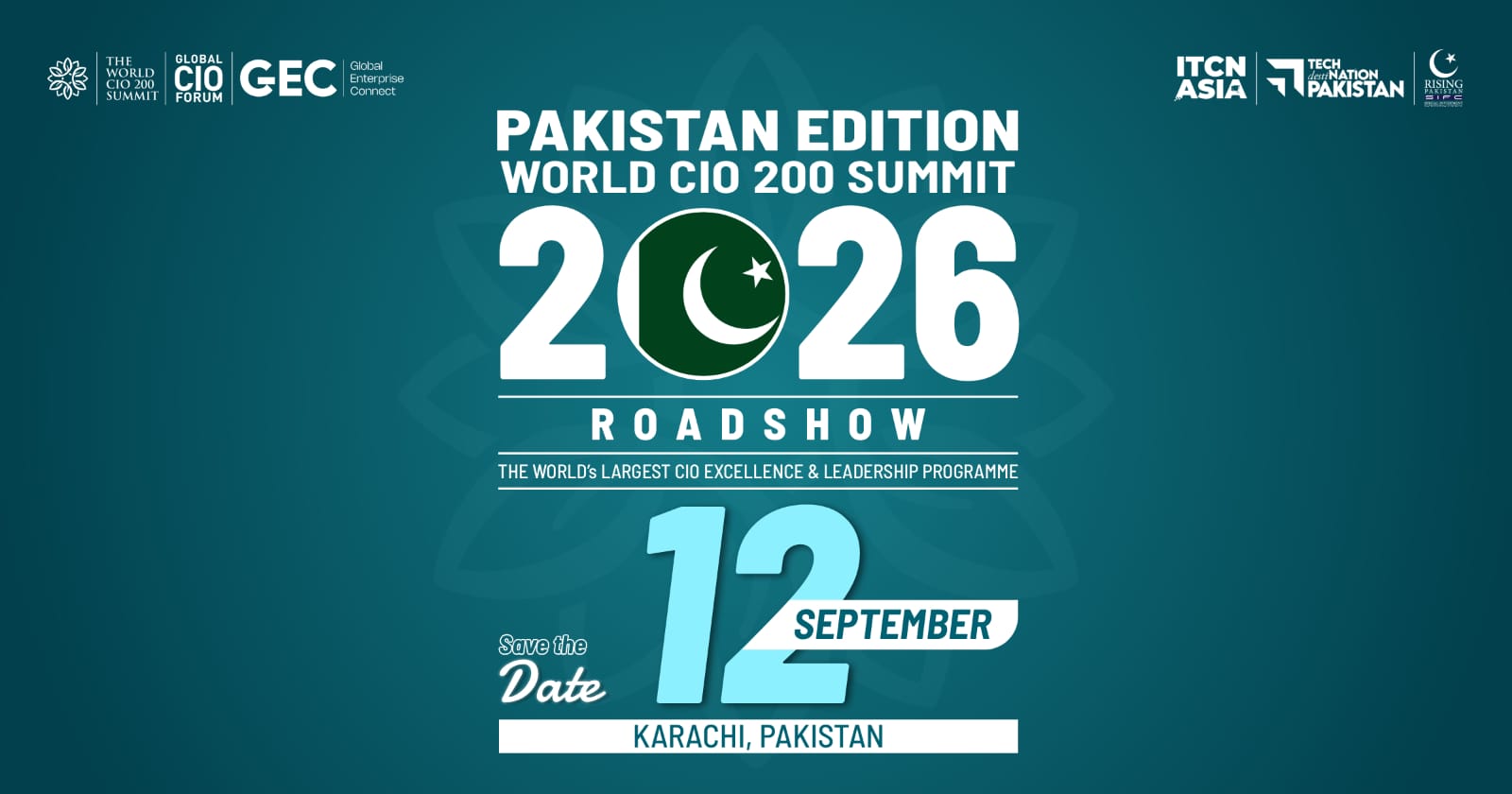 Technology and cybersecurity leaders attending the World CIO 200 Summit in Karachi