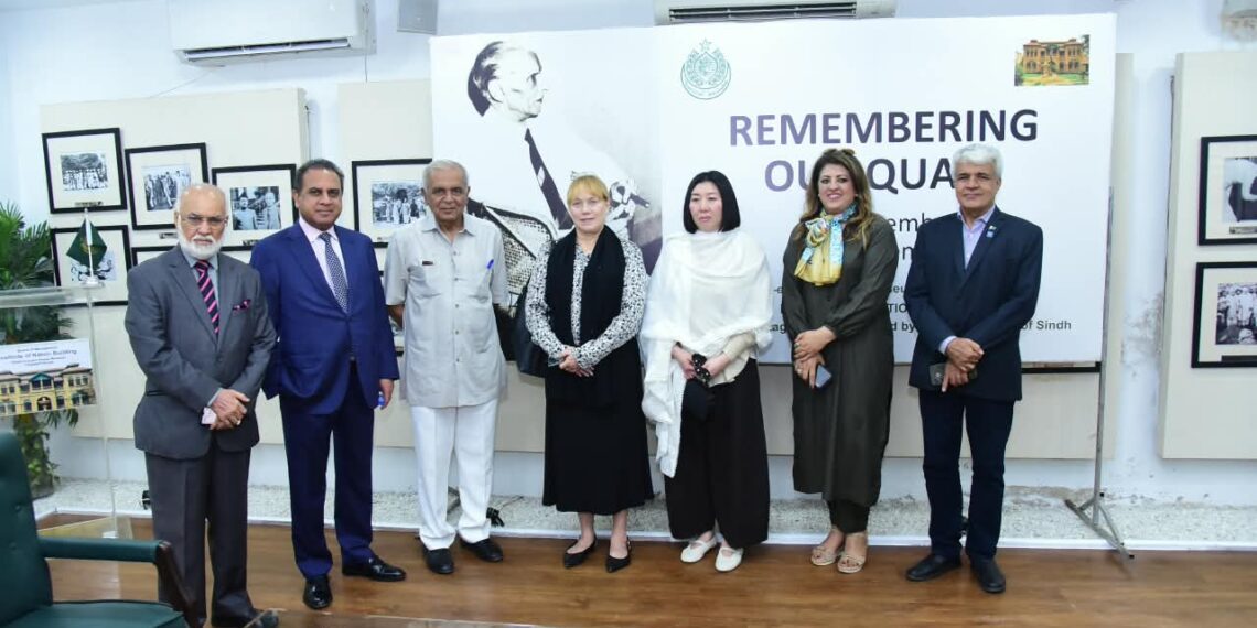 US trade delegation visiting Quaid-e-Azam Museum at Flagstaff House in Karachi
