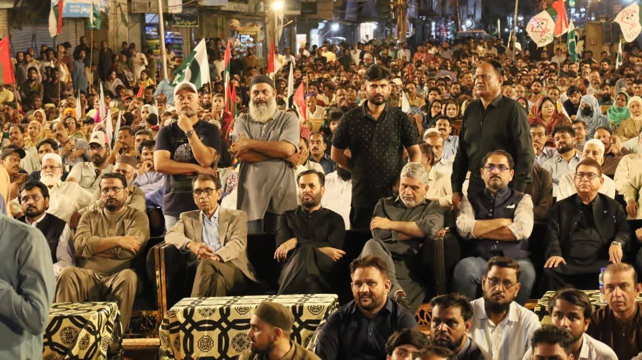 MQM-P leaders addressing a Defence Day programme in Hyderabad