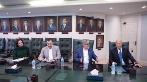 SECP Chairman Kabir Ahmed Sidhu meeting VEON and JazzWorld executives in Islamabad