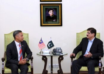 Sindh Chief Minister Syed Murad Ali Shah meeting Malaysia’s new Consul General in Karachi