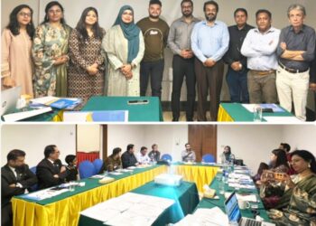 Health experts and media professionals attend a CPDI workshop on trans fats in Karachi.