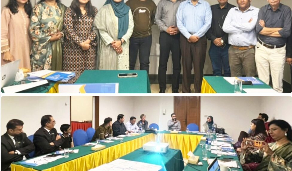 Health experts and media professionals attend a CPDI workshop on trans fats in Karachi.