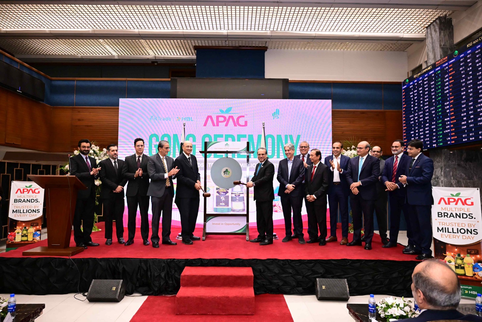 APAG Soya Supreme maker Pakistan Stock Exchange listing gong ceremony
