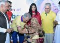 Officials at the inauguration of the September polio vaccination campaign at Rotary Community Centre Karachi.