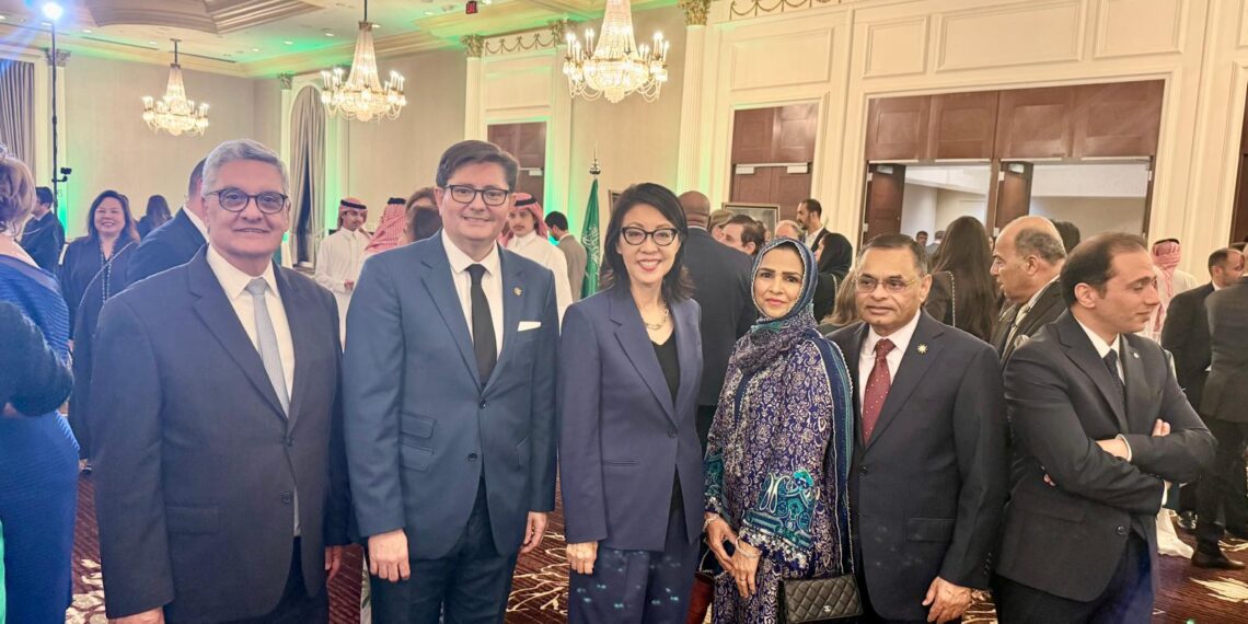Muhammad Saeed Sheikh at the Saudi National Day celebration in Houston.