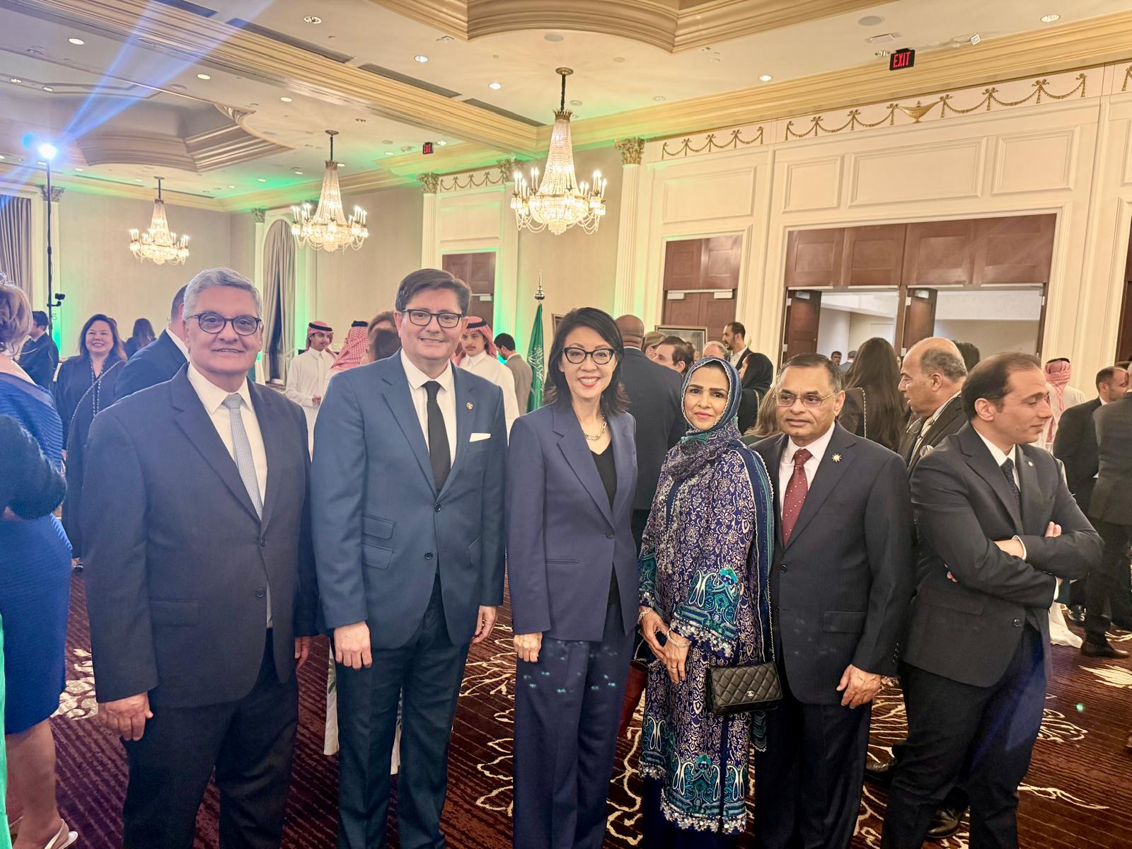 Muhammad Saeed Sheikh at the Saudi National Day celebration in Houston.