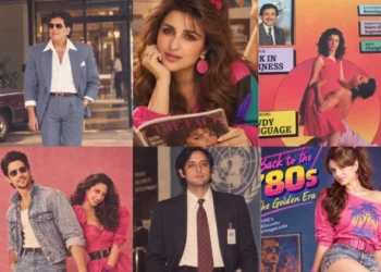 Bollywood celebrities join the viral 80s AI trend with retro-inspired photographs.