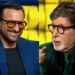 Amitabh Bachchan and Saif Ali Khan during a conversation about their family connection