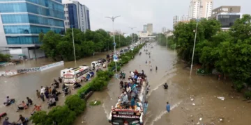Karachi skyline during a dry September amid changing rainfall patterns