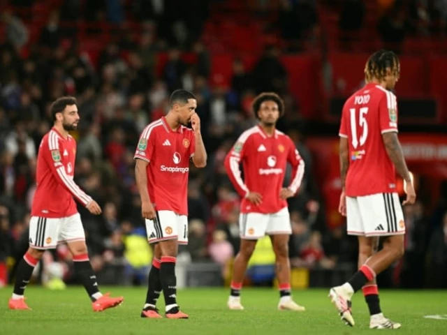 Michael Carrick during Manchester United’s League Cup defeat against Brighton.
