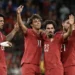 Joao Felix celebrates after scoring for Portugal against Wales in the Nations League.