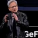 Nvidia CEO Jensen Huang discussing artificial intelligence risks and safety