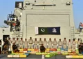 Pakistan Navy vessel involved in a maritime security operation in the Arabian Sea