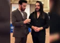 Faysal Quraishi discussing fitness and weight loss advice with Sparrow Butt