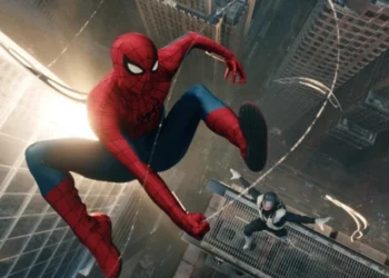 Tom Holland as Spider-Man in the Marvel film Brand New Day.