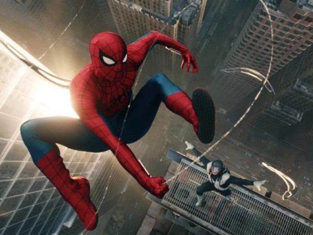 Tom Holland as Spider-Man in the Marvel film Brand New Day.