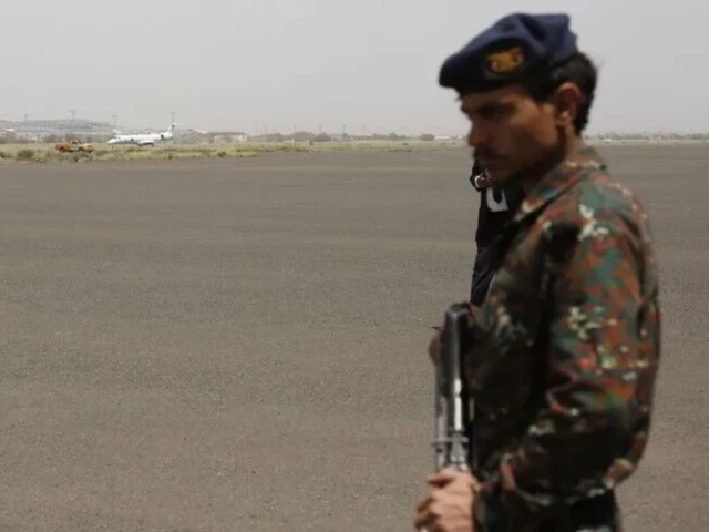 Yemen army forces during operations against Houthi targets