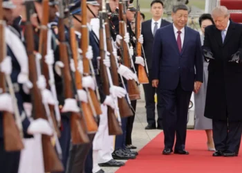 Donald Trump and Xi Jinping during the Chinese president’s state visit to Washington.