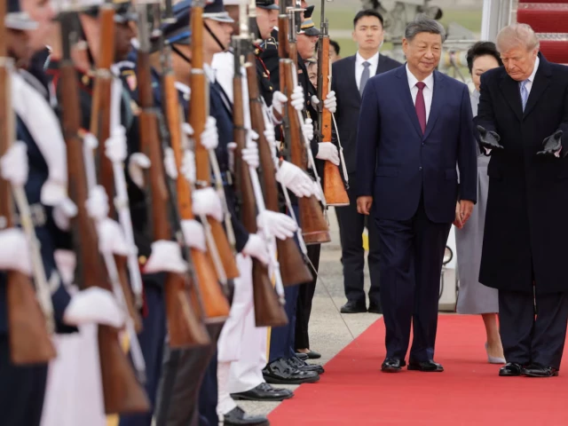 Donald Trump and Xi Jinping during the Chinese president’s state visit to Washington.