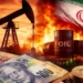 Oil tanker sailing through the Strait of Hormuz amid rising tensions and concerns over global crude oil supplies.