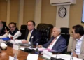 Finance Minister Muhammad Aurangzeb chairs an Economic Coordination Committee meeting in Islamabad.