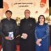 University leaders and distinguished guests address the Sir Syed Day ceremony in Karachi.