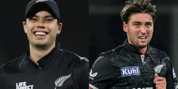 New Zealand cricket players prepare for the upcoming T20I series against India.