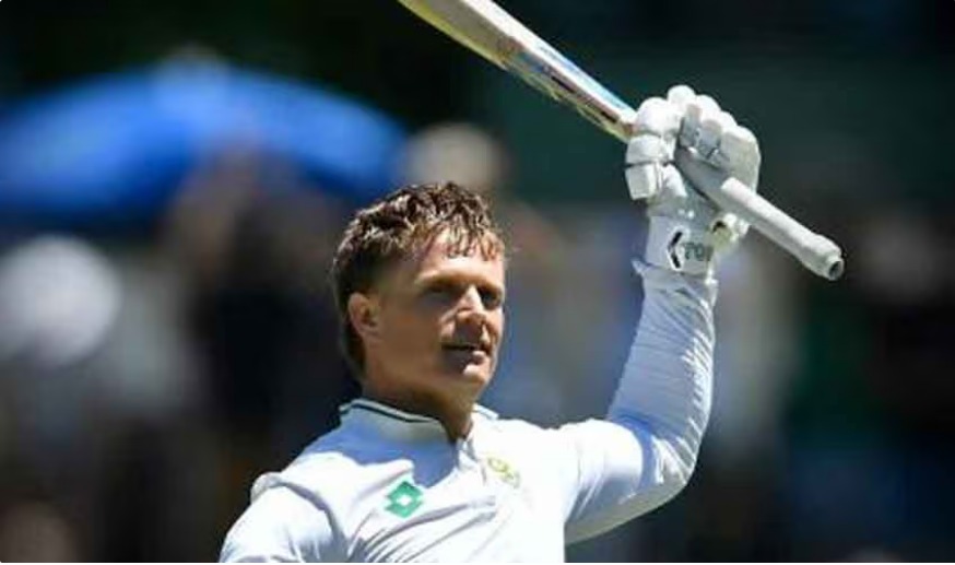 South African cricketer Ryan Rickelton during the Test match against Australia at Newlands in Cape Town.