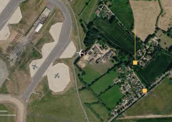 Police presence near RAF Fairford after five men were arrested in a suspected terrorism investigation