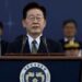 South Korean President Lee Jae Myung delivers an Armed Forces Day speech