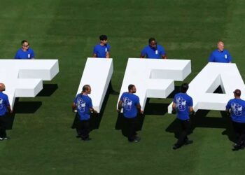 FIFAe esports tournament branding ahead of the postponed 2026 finals in Jeddah.