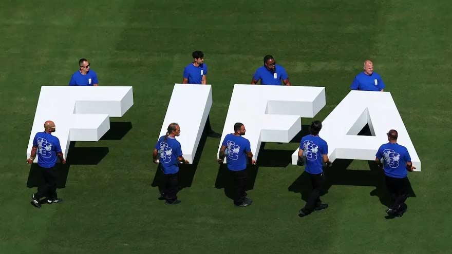 FIFAe esports tournament branding ahead of the postponed 2026 finals in Jeddah.
