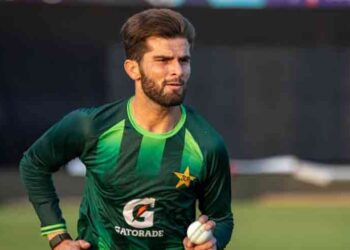 Pakistan cricket team trains at Rawalpindi Cricket Stadium ahead of the ODI tri-nation series.