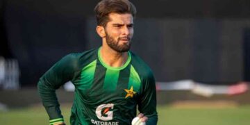 Pakistan cricket team trains at Rawalpindi Cricket Stadium ahead of the ODI tri-nation series.