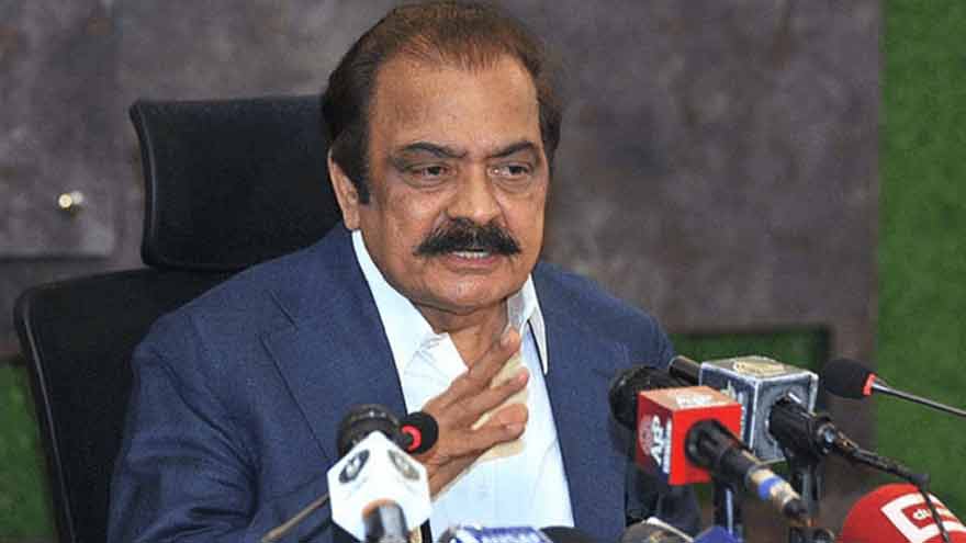 Prime Minister’s Adviser on Political Affairs Rana Sanaullah discussing negotiations with PTI and Pakistan’s security situation.
