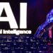 Wall Street trading screens displaying technology stocks as investors await AI company earnings.